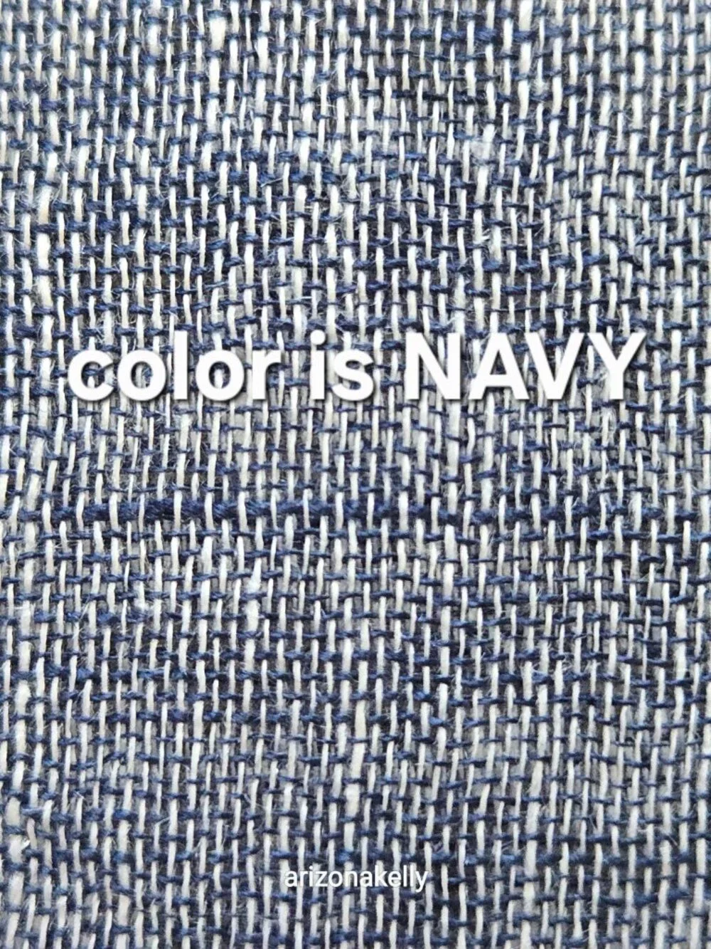 NWOT Pisu Linen Scarf NAVY BLUE